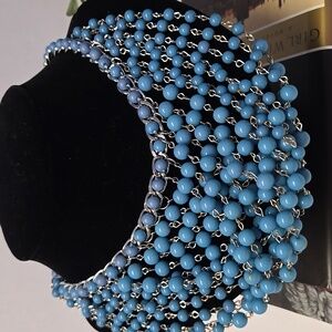 Banana Republic Turquoise Beaded Statement Necklace